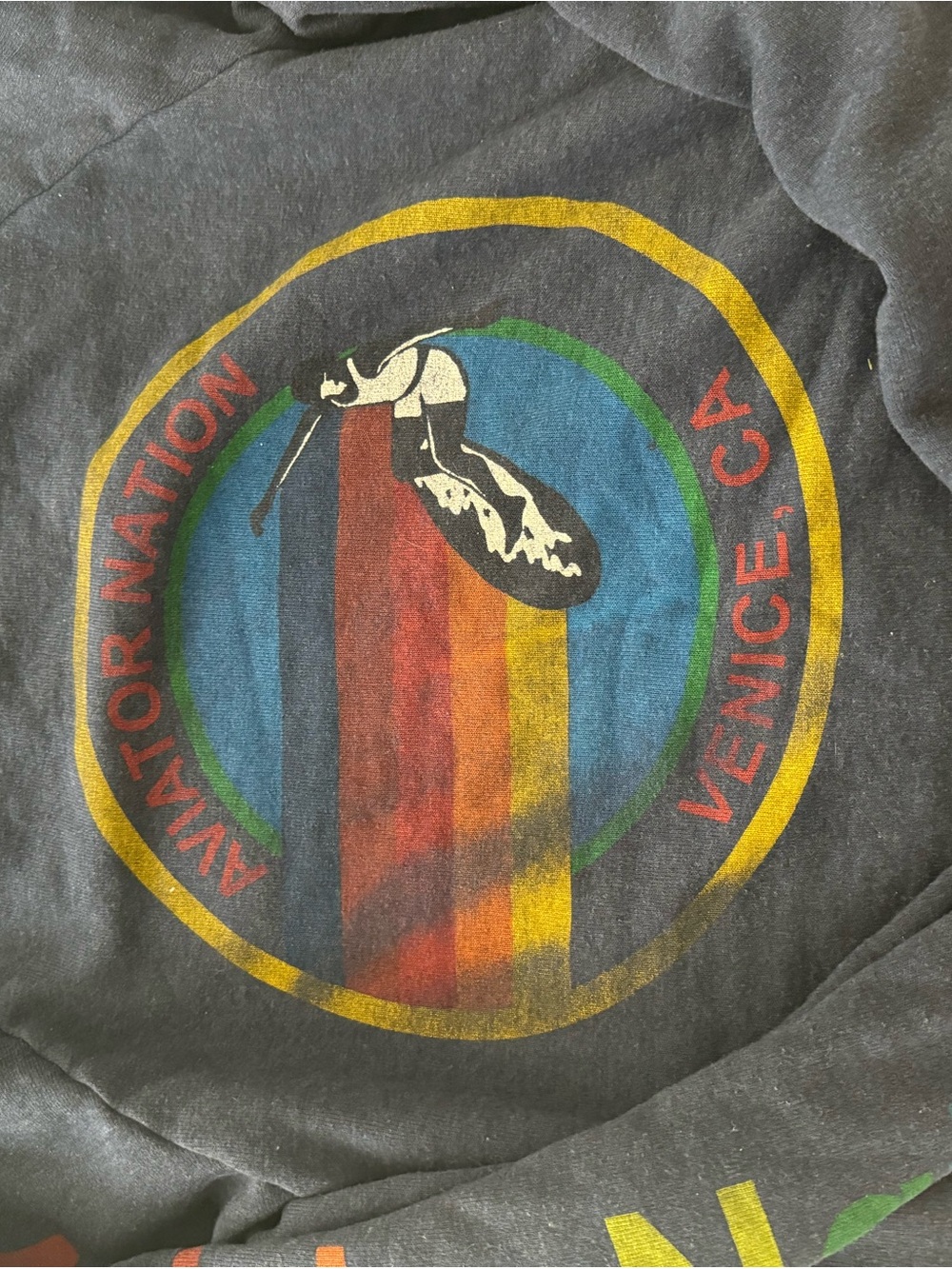 Aviator Nation Venice CA Retro Surf Hoodie